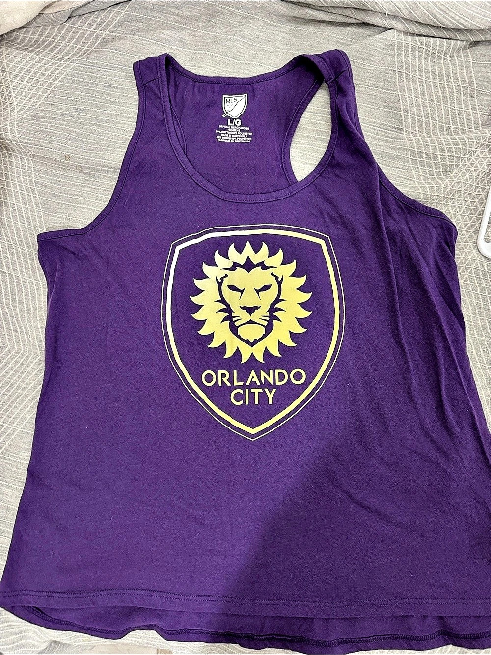 MLS Orlando City tank top Purple & Gold Size Large Tank Top women’s large